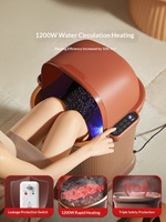 Bain de pieds massant multifonctionnel à température contrôlée DEBEI ZY-808 avec fonction musicale, électrique filaire, 4,6 kg, pour massage des pieds