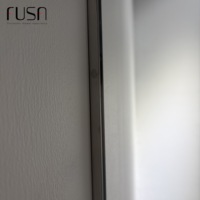 Kaca Shower Tetap FUSA untuk Walk-In Shower, Kaca Tempered Bening 8mm, Rangka Baja Tahan Karat 304, Panel Kaca Tunggal 5mm, Dapat Disesuaikan