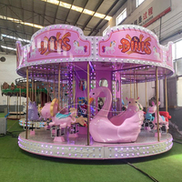 Carrousel d'aventure, équipement de divertissement portable pour parc d'attractions d'arrière-cour, petits carrousels à vendre
