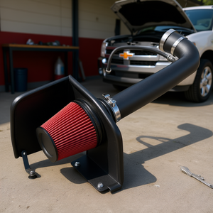 Sistema de Admisión de Aire Frío para Chevy Silverado GMC 1500 4.8L 5.3L 6.2L 2009-2013 con Protector Térmico y Kit de Filtro de Alto Flujo D0100X3W7J2 - Product Image 2