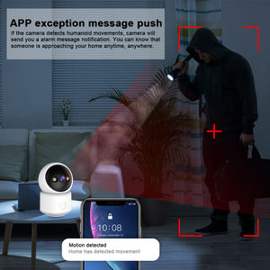 智能家居4MP室内无线摄像机2k分辨率PT运动检测双向音频1年保修CMOS支持存储卡 - Product Image 6