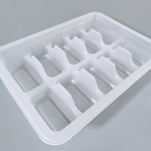 Tùy chỉnh vỉ thực phẩm khay 10-lưới dùng một lần hoành thánh bao bì khay nhựa PP bánh bao bên trong lót nguyên Pastry GOTO hộp - Product Image 4