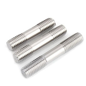 Pernos y Tuercas de Acero Inoxidable A2 A3 de Doble Cabeza Pulida M12*1.5*20*75mm, Pernos de Alta Resistencia con Rosca Parcial - Product Image 2