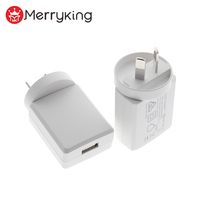 Saa Rcm C-tick Gecertificeerd Au Plug 5V 2A 2.1A Mobiele Telefoon Usb Lader Voor Australische Markt
