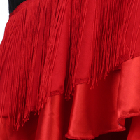 Nuevo Traje Profesional de Baile Latino, Vestido de Baile Latino con Borlas Bordadas