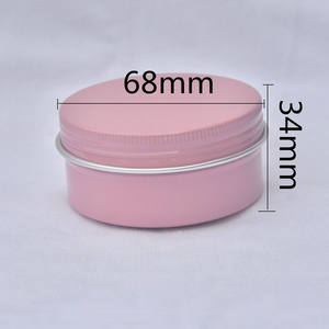 Barattolo di alluminio da 80ml, 80g rosa argento oro bianco nero oro rosa contenitore per tè in alluminio contenitore per cera per capelli - Product Image 5