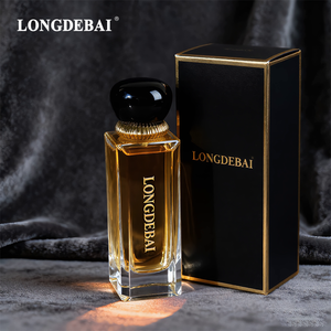 Botella de Perfume Cuadrada Árabe de Lujo, de Vidrio Transparente, con Cierre a Presión, 50ml 100ml, Botella de Perfume Vacía con Caja de Regalo - Product Image 4