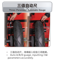 Équilibreuse de roues semi-automatique ADB 3 valeurs d'entrée, laser ALU, 5 modes statiques, certifiée CE, vente chaude, directement de l'usine