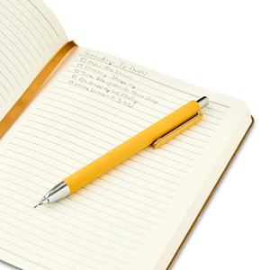 สมุดบันทึกปกกำมะหยี่แบบยืดหยุ่น วัสดุหนังกลับวีแกน ลายเส้นแบบมีเส้นบรรทัด ปั๊มฟอยล์ทอง  รับทำโลโก้ตามสั่ง - Product Image 6