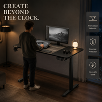 AOR Nouveau Bureau de Gaming et de Travail à Domicile Électrique Vertical, Hauteur Réglable, Charge Dynamique 70kg, Vente en Gros Fabricant