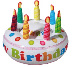 Buy Giant Anniversary/Birthday Artificial Inflatable Cake with Candles and air pump For Event