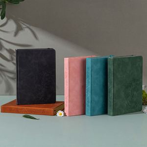 Elegant A5 Hardcover Bamboo Debossed Journal Thick Paper PU Leather with Gold Edge and Double Ribbon Gift - Product Image 3