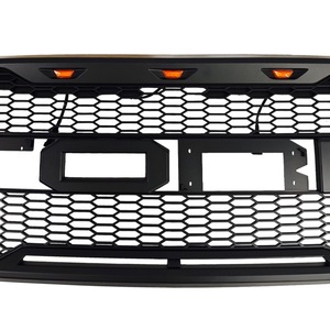 Parrilla estilo Ford F-150 Raptor 2009-2014 de plástico ABS con accesorios de montaje para instalación en el parachoques delantero - Product Image 3