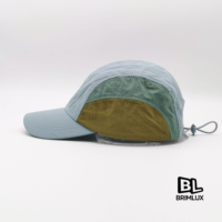 Casquette de camping extérieure personnalisée, respirante, imperméable, en nylon léger, séchage rapide, réglable, unisexe, avec cordon, chapeau de soleil sportif