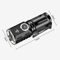 Taikoo High Lumen Rechargeable Aluminium Mini lampe de poche LED Torche mini led lampe de poche étanche avec clip