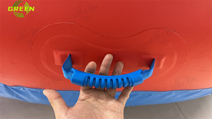 Màu xanh lá cây điên UFO PVC Inflatable sông Disco bè khổng lồ 8 người máy bay phản lực trượt tuyết kéo thuyền Float thể thao dưới nước thanh Inflatable nước - Product Image 2