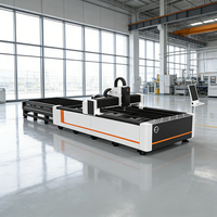 Machine de découpe laser à table d'échange de tôles métalliques 1500*3000mm, plateforme unique, type ouvert, traitement de tôles fines, CNC automatique 3kw