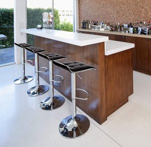 Meubles de salle à manger Chaises de <span class=keywords><strong>bar</strong></span> design en métal Tabourets hauts Chaises rembourrées Tabourets réglables pour la cuisine - Product Image 1