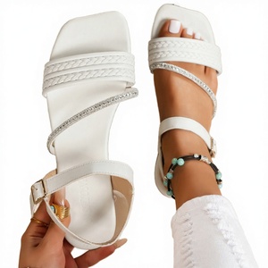 Factory Direct Wholesale Prices Braid Outdoor Women's <b>Pointed</b> Toe Sandals Anti-Slippery Breathable Summer Spring Lightweight - Product Image 2