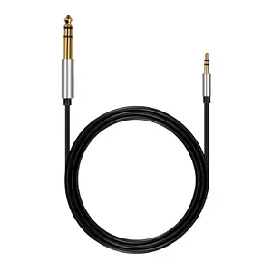 3.5mm to 6.35mm Jack Adapter Aux Cable for Amplifier CD Player Speaker 3.5 to 6.5 Male to Male Audio Cable