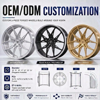 Jantes forgées sur mesure en argent usiné à 10 branches, 17-24 pouces, 5x112 5x114.3 5x120, en alliage pour Audi Mercedes-Benz BMW
