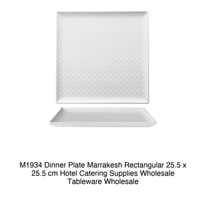 Assiette plate Marrakesh 25,5 × 25,5 cm rectangulaire M1934 - Product Image 2