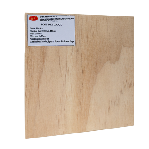 AA Grade 9-18mm Eco-Friendly Pine Plywood Vietnam Factory Top Selling Anti-Slip Waterproof Wrap-Resistant Bedroom Apartment