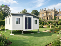 Maison conteneur extensible à toit incliné de 20 pieds, résistante aux tremblements de terre, au vent et durable, préfabriquée