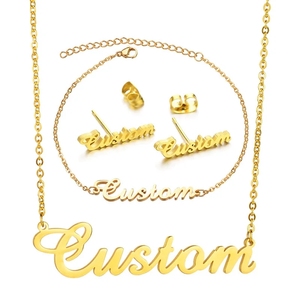 Personalizar Acero inoxidable oro plata Rosa joyería regalos de cumpleaños nombre pulseras para niños niñas niños y bebés - Product Image 1