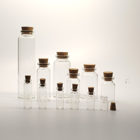 Bouteille en verre sur mesure avec bouchon en liège, pot en verre avec bouchon en bois, flacon en verre avec bouchon en liège