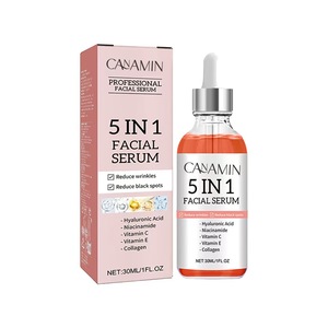 Suero Facial y Corporal 5 en 1 al por Mayor, Vitamina E, Niacinamida, Ácido Hialurónico, Ácido Salicílico, Minimizador de Poros, Antienvejecimiento, Blanqueador, 30 ml - Product Image 1