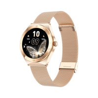 Reloj Inteligente de Moda para Mujer, Pantalla AMOLED de 1.19 Pulgadas, Reloj Inteligente para Mujer con Llamadas Bluetooth, Monitor de Frecuencia Cardíaca, Control Remoto