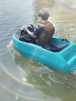 Mini jet ski électrique, coque en fibre de verre, 18 kW, 0-48 km/h, kart de pêche pour sports nautiques et activités aquatiques