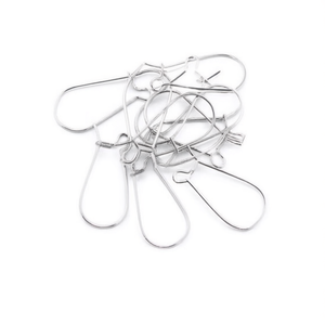 Orecchini Ilan color argento 0,7x33 mm Accessori artigianali per la creazione di gioielli - Product Image 1