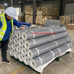 UV dayanıklı 25-30 yıl yaşam çatı su yalıtımı 1.2mm 1.5mm 2mm orta takviyeli <span class=keywords><strong>PVC</strong></span> membranlar açık çatı için - Product Image 5