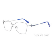 Monture optique carrée en métal légère pour femme, style classique Haoya, la plus vendue, pour usage quotidien, convient à toutes les formes de visage