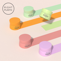 RiGHT PLASTIC PC Desain Baru Bentuk Kerucut Wadah PP Berwarna 30-100ml Wadah Kosmetik Krim Wajah Krim Mata Lip Balm Lulur Tubuh Wadah Kosong