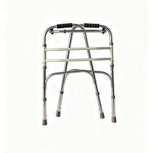 Déambulateur en acier inoxydable pour personnes âgées, pliable et fixe, avec fonction de torsion - Product Image 3
