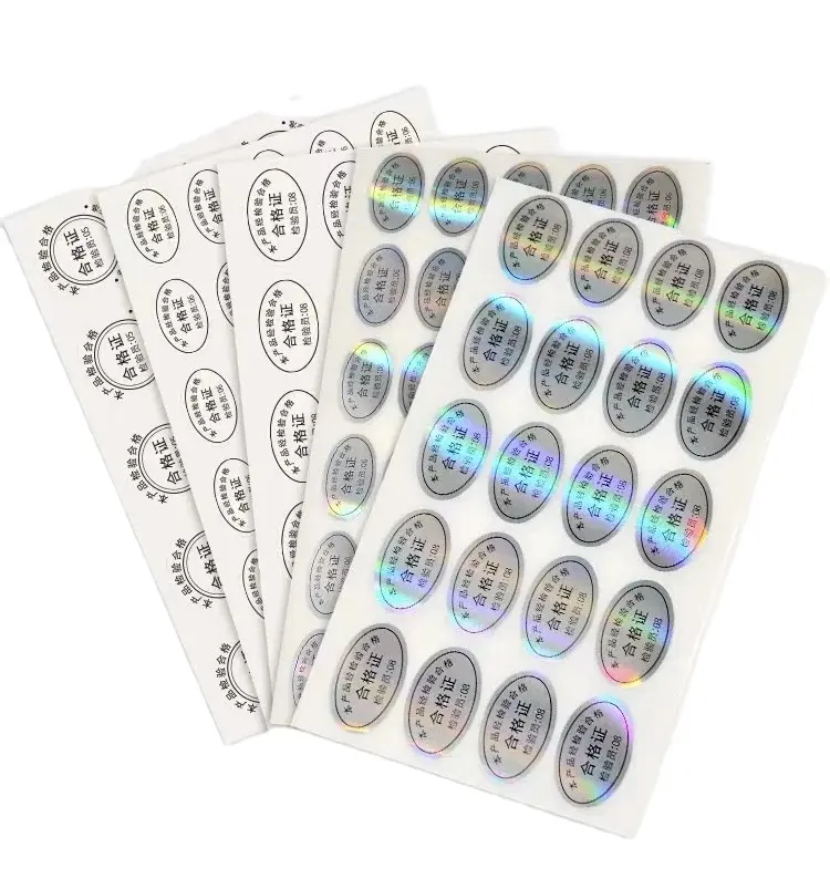 High Quality Anti-counterfeit Packaging Labels Custom Printed 3D Hologram Stickers
