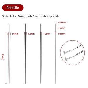2025 grosir jarum tusukan baja tahan karat jarum penyisipan berulir alat tusukan sekali pakai - Product Image 2