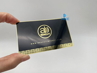 Cartes-cadeaux en acier rose BUSINESS, métalliques