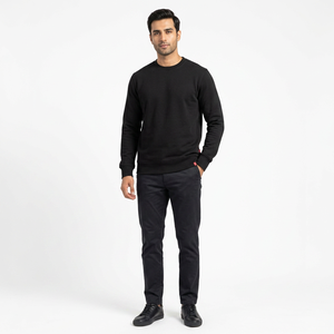 Luxury Soft Cotton <b>Jumper</b> Quick Dry High Quality Sweatshirts with Crewneck Solid Pattern Winter Plain Dyed - Product Image 1