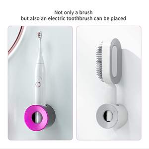 <span class=keywords><strong>Brosse</strong></span> <span class=keywords><strong>à</strong></span> <span class=keywords><strong>cheveux</strong></span> autonettoyante personnalisée pour femmes, <span class=keywords><strong>brosse</strong></span> <span class=keywords><strong>à</strong></span> <span class=keywords><strong>cheveux</strong></span> antistatique pour le massage du cuir chevelu avec perte de <span class=keywords><strong>cheveux</strong></span> et airbag, vente en gros - Product Image 4