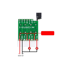 Tiny 2CH Mini relé interruptor de Control remoto normalmente abierto cerrar interruptores inalámbricos botón disparador interruptor remoto 433 MHz