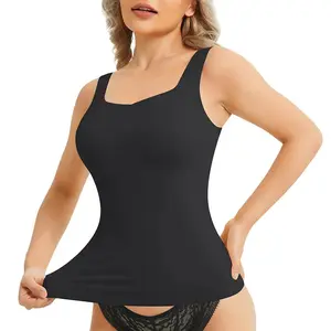 Yeni moda tankı üstleri karın kontrol kaşkorse inşa ile kadınlar için sutyenler dikişsiz yüksek sıkıştırma Shapewear