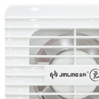 Ventilateur extracteur d'air électrique de 6 pouces, monté sur fenêtre, en plastique blanc, AC 220V, JINLING ODM, pour cuisine et restaurant