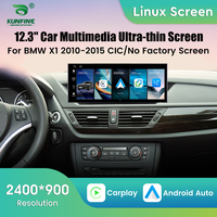 Radio para Auto con Sistema Linux de 12.3 Pulgadas para BMW X1 2010-2015 Sin Pantalla de Fábrica, Sistema CIC, Reproductor Multimedia, Navegación GPS, Carplay Inalámbrico