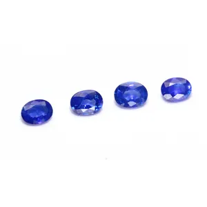 Madagascar natural gemstone blue sapphire loose stone oval 3 * 2 mm in factory price for jewelry setting