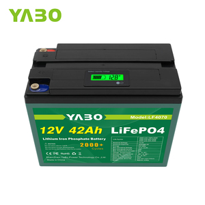 โรงงานแบตเตอรี่ YaBo 12v 40ah 42ah LiIon แบตเตอรี่ชาร์จ 40ah Lifepo4 เซลล์, 12v UPS แบตเตอรี่ - Product Image 4