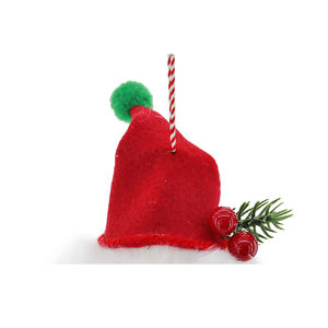 Шапка и ожерелье с подвеской из ткани, рождественские носки, белый Снежный шар, оптовая продажа, Лидер продаж, снеговик с пластиковой булавкой - Product Image 2